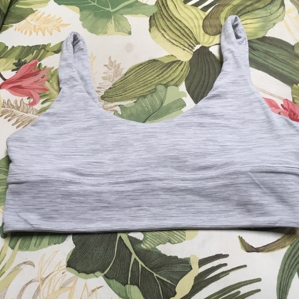 lululemon athletica Light Gray Sports Bra